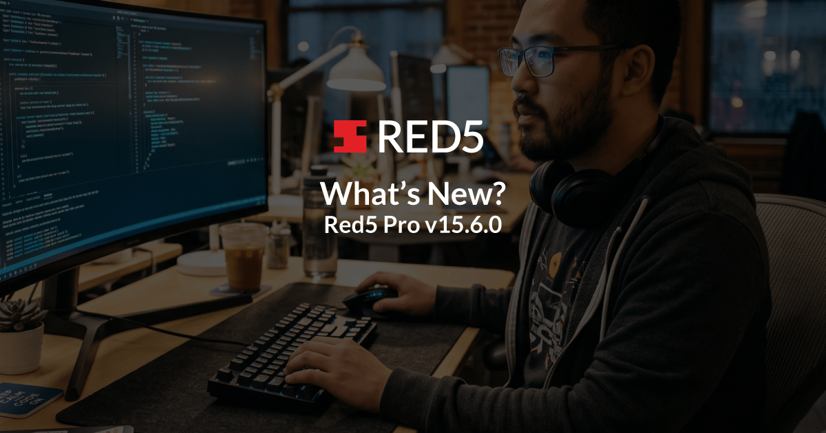 Red5 Pro v15.6.0 adds AV1 support with 50% better compression