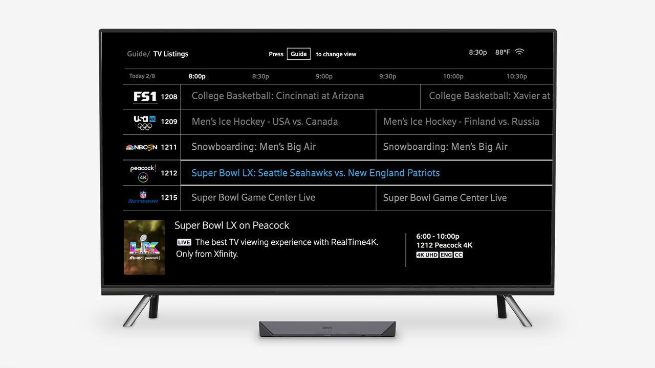 Comcast Rolls Out RealTime4K Peacock Channel