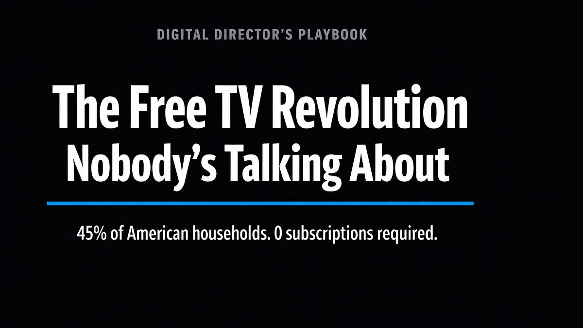 FAST Isn’t “Free TV”—It’s TV’s Next Ad Superplatform