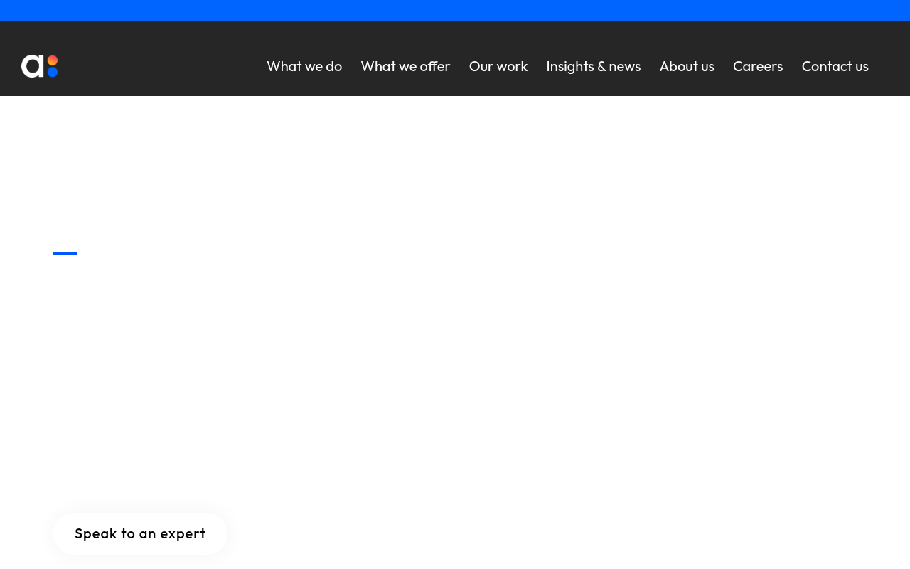 Accedo homepage screenshot