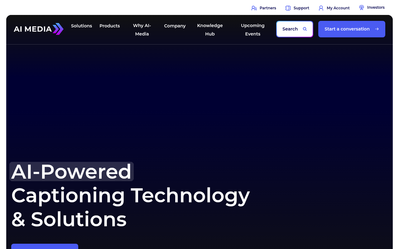 AI-Media homepage screenshot