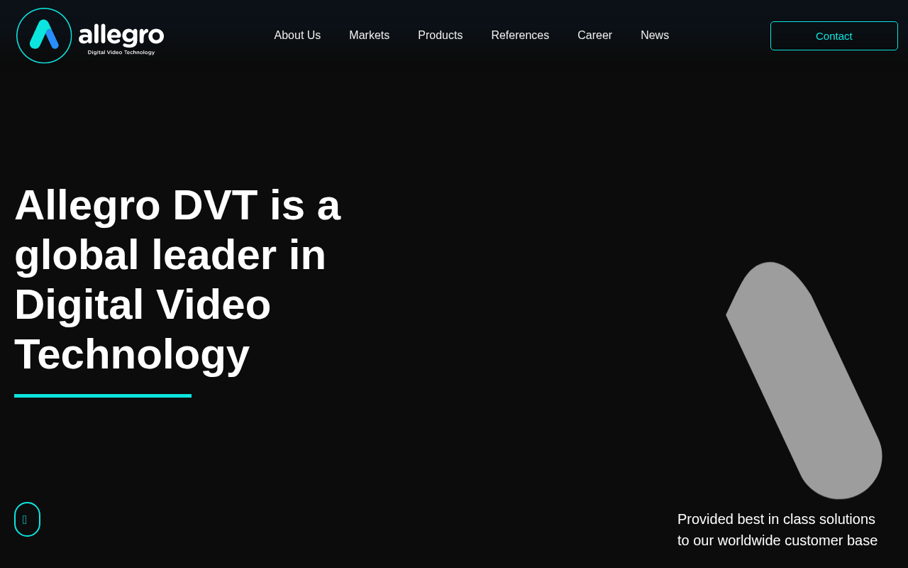 ALLEGRO DVT homepage screenshot