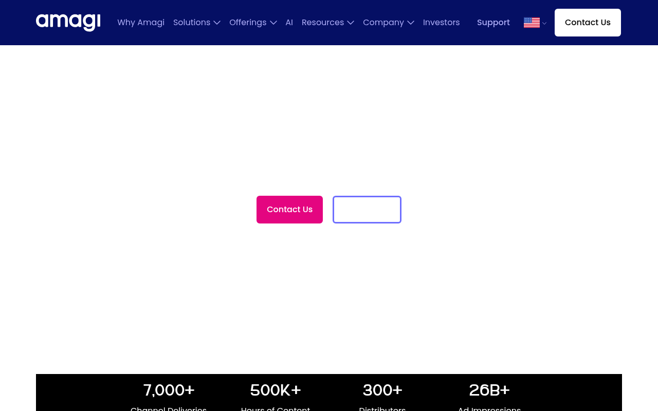 Amagi homepage screenshot