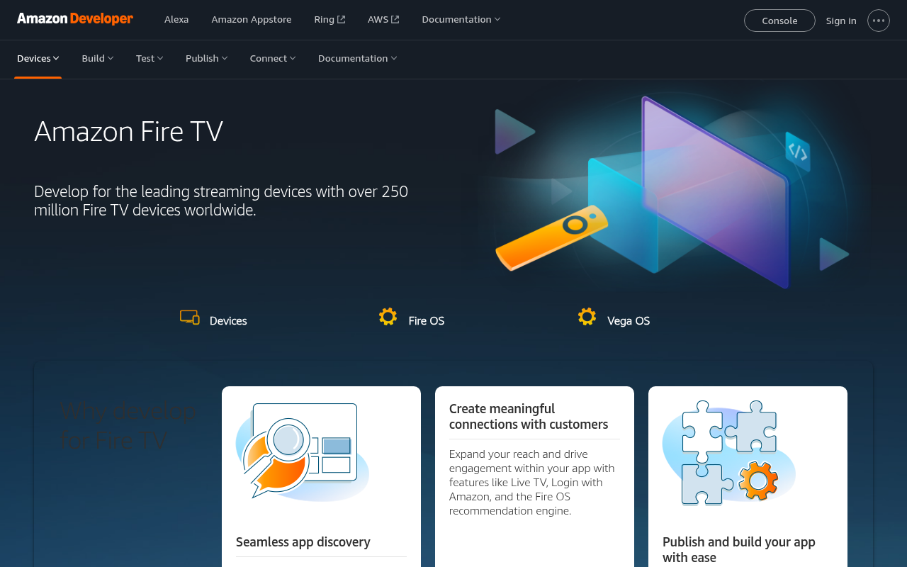 Amazon Fire TV homepage screenshot