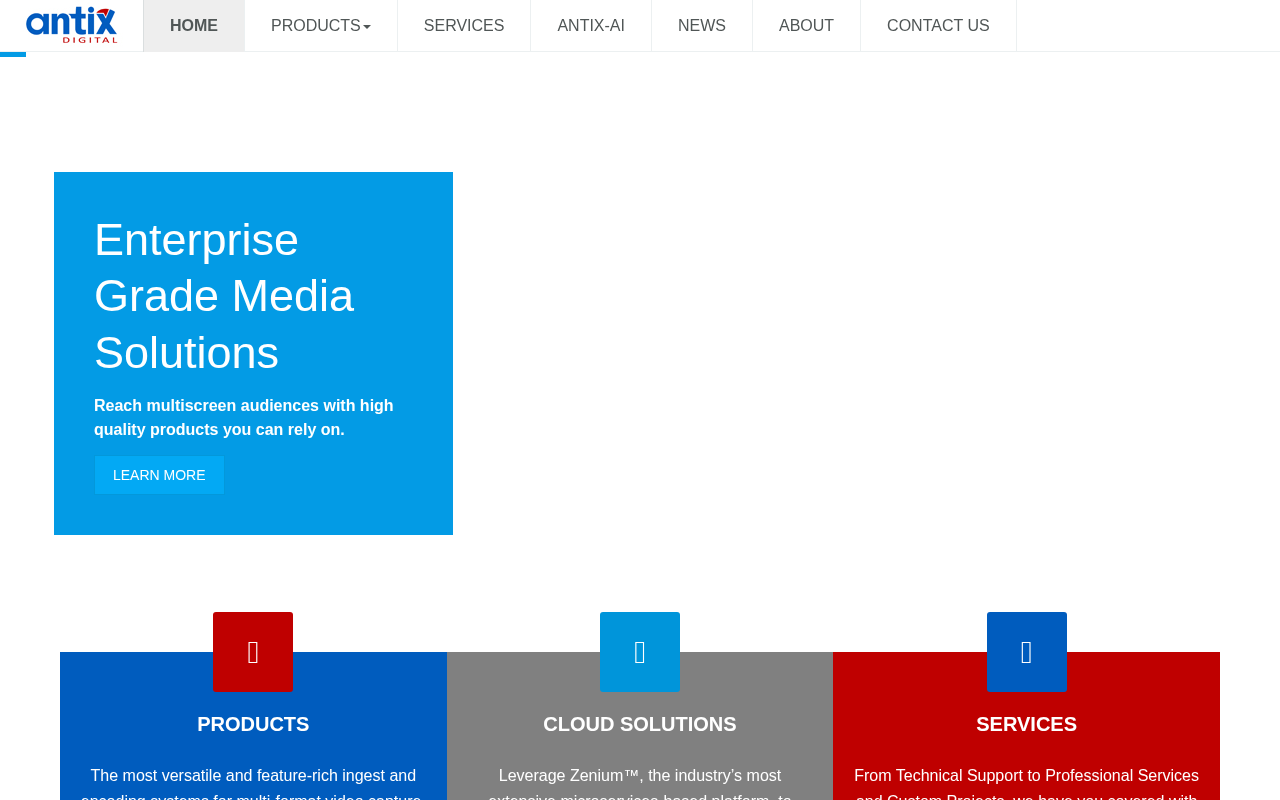 Antix Digital homepage screenshot