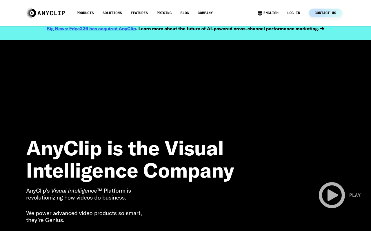 AnyClip homepage screenshot