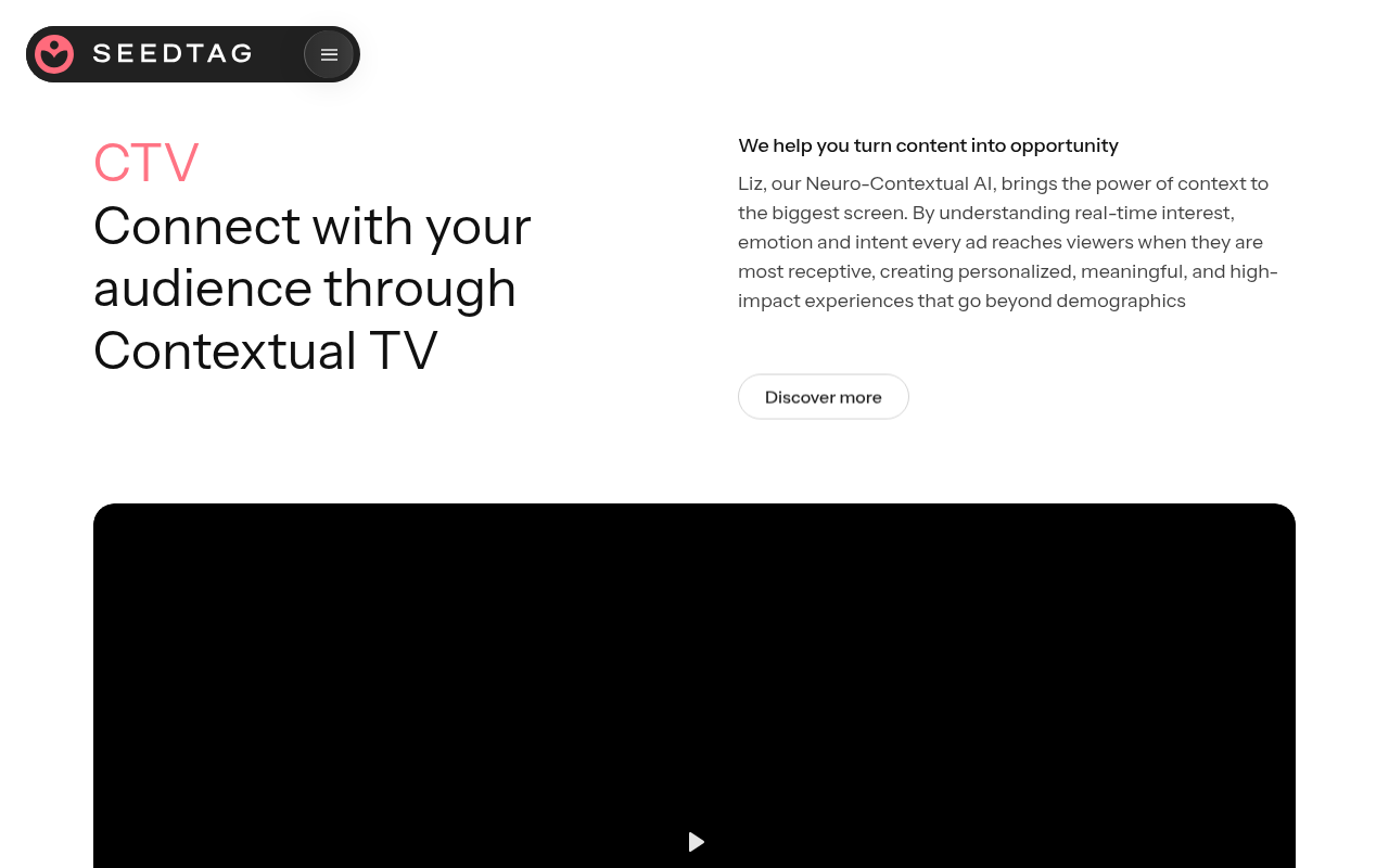Beachfront homepage screenshot