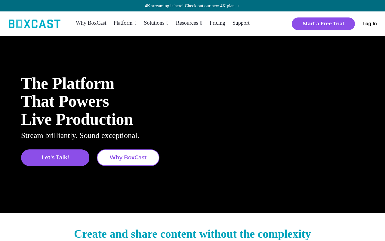 BoxCast homepage screenshot