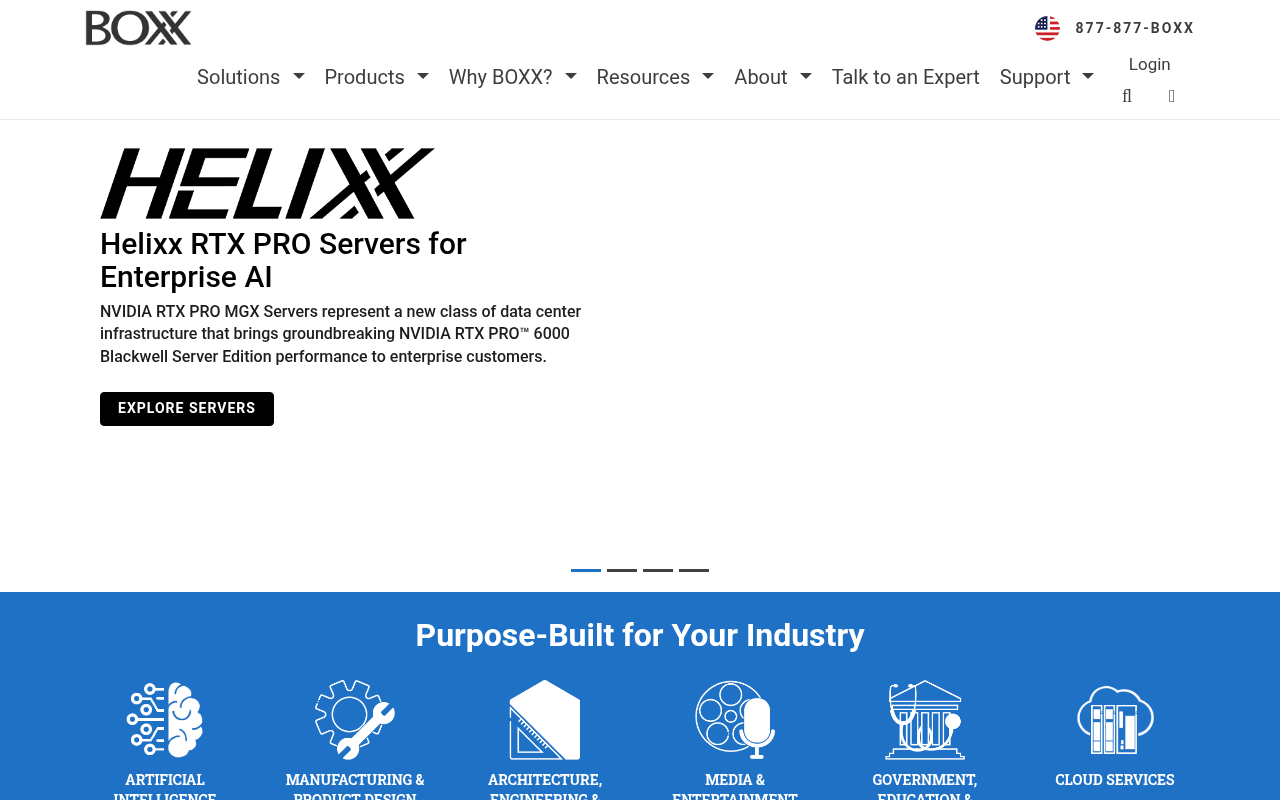 BOXX / PAC Storage homepage screenshot