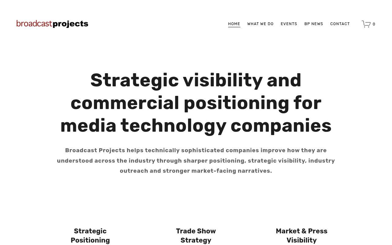 Broadcast Projects homepage screenshot