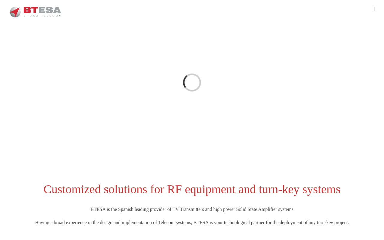 BTESA - Broad Telecom homepage screenshot