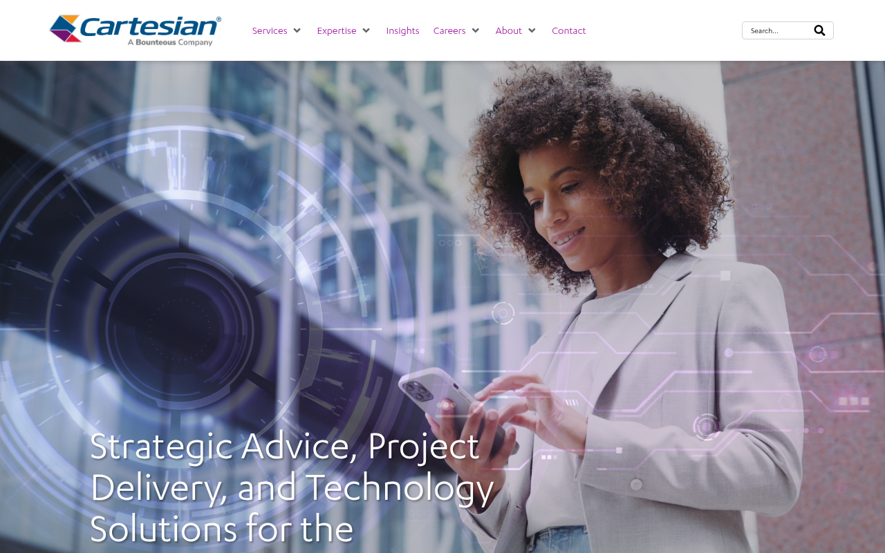 Cartesian homepage screenshot