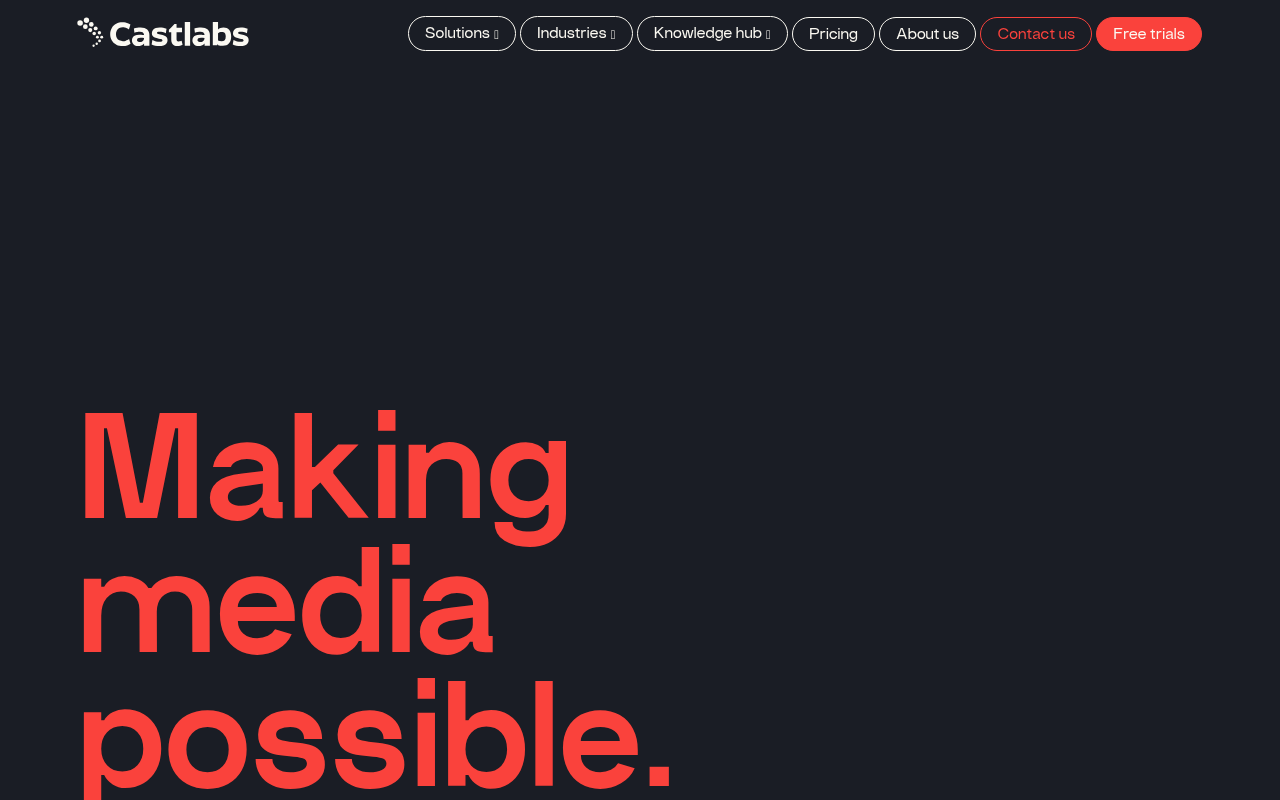 Castlabs homepage screenshot