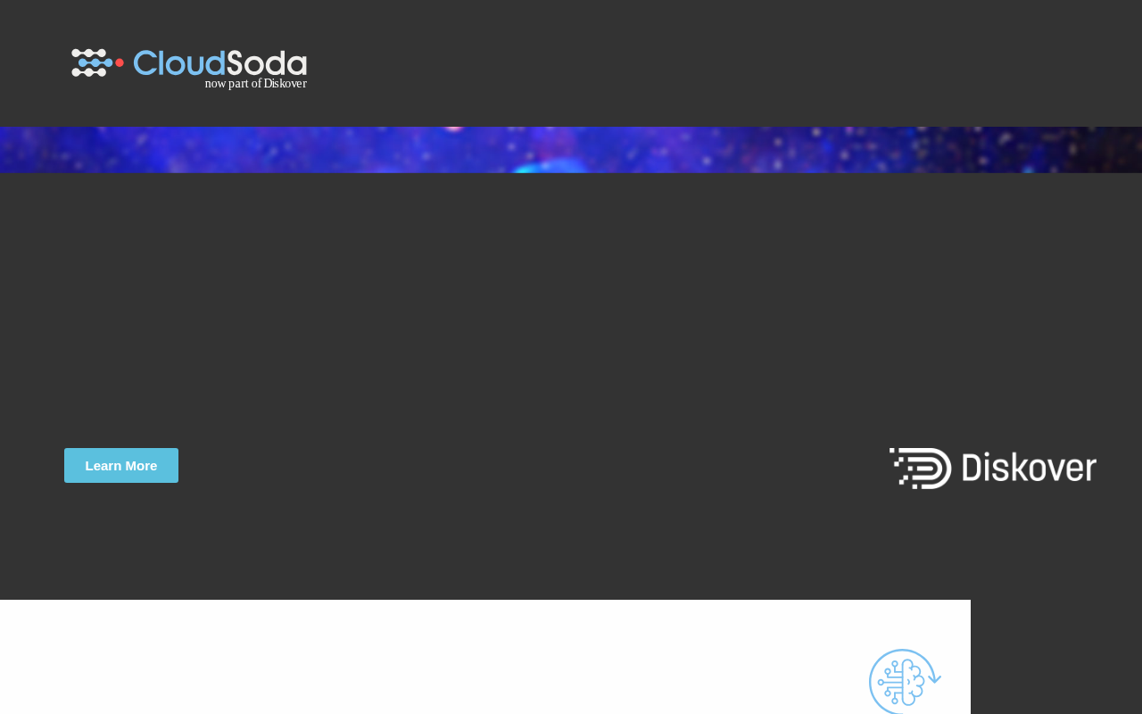 CloudSoda homepage screenshot