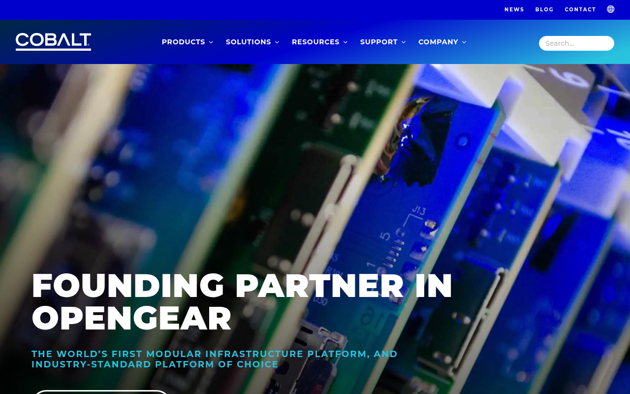 Cobalt Digital homepage screenshot