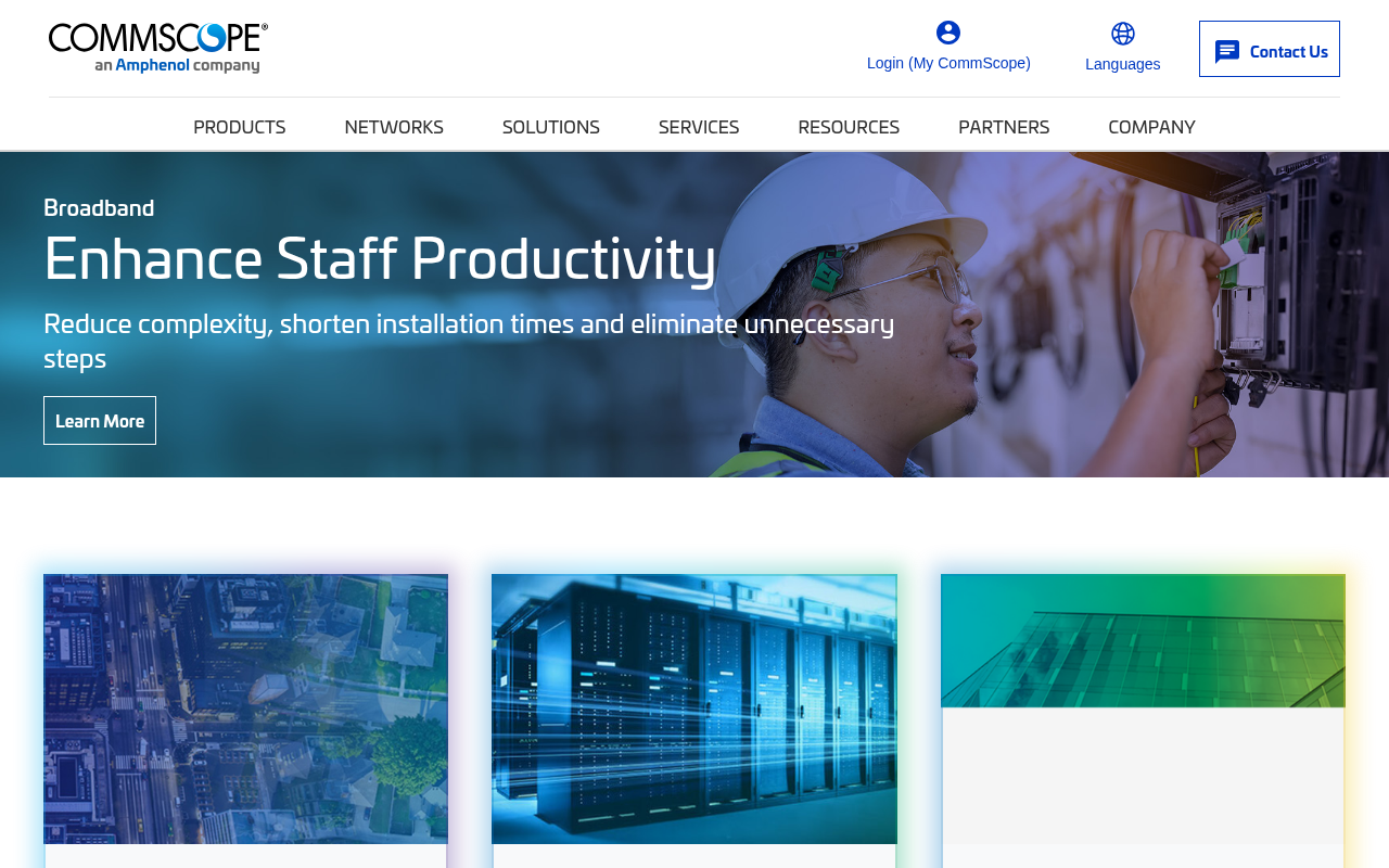 CommScope homepage screenshot