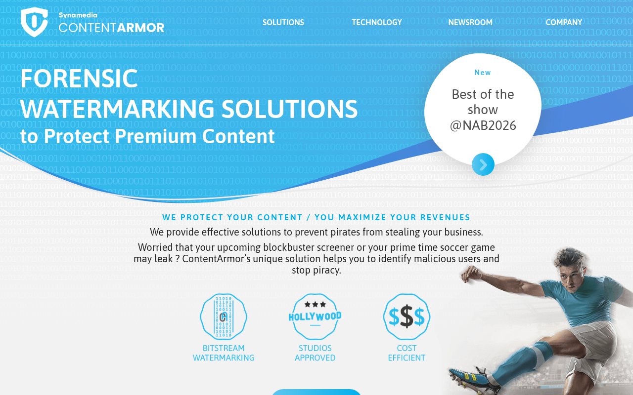 ContentArmor homepage screenshot