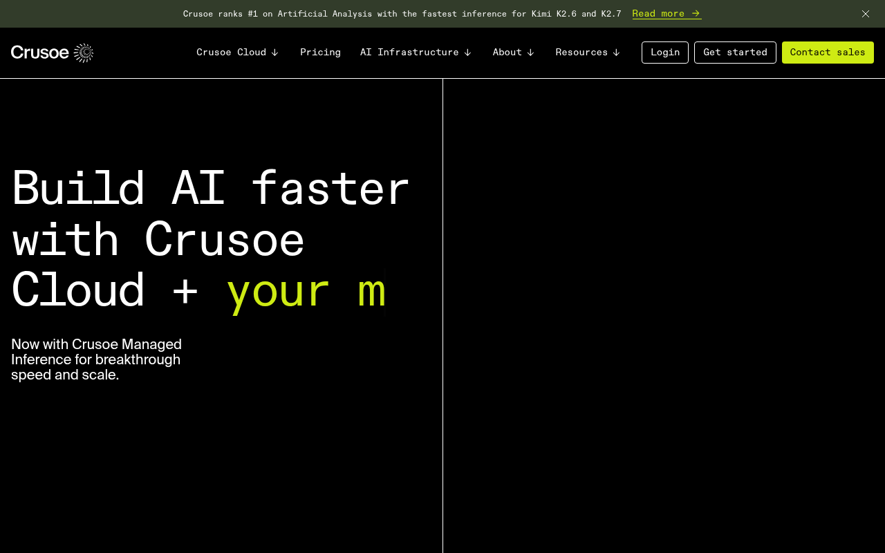 Crusoe homepage screenshot