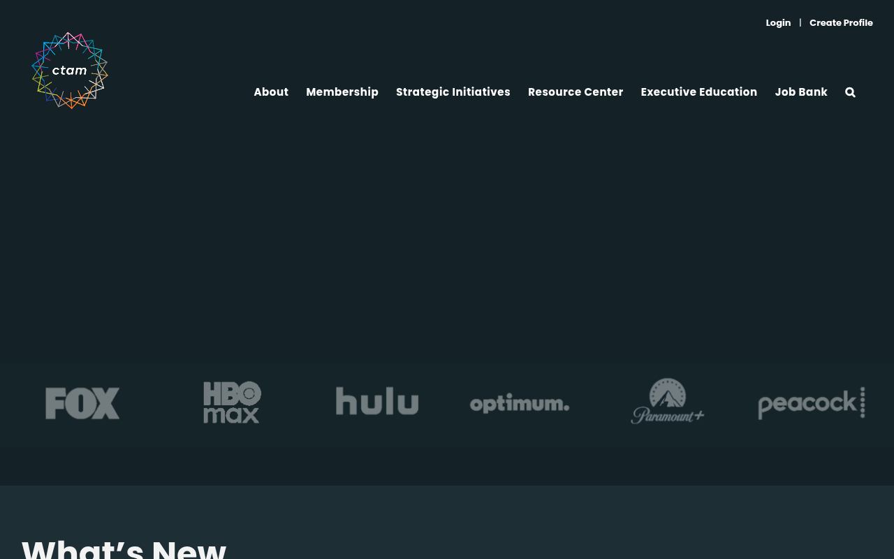 CTAM homepage screenshot