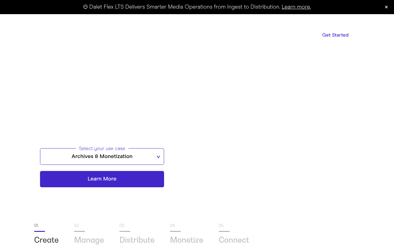 Dalet homepage screenshot
