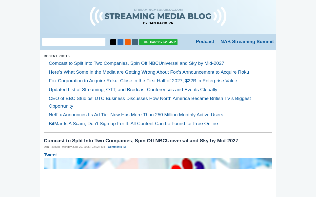 Dan Rayburn Blog homepage screenshot
