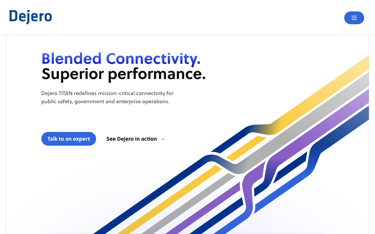 Dejero homepage screenshot