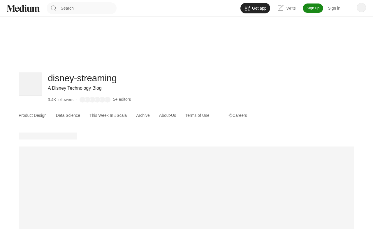 Disney Streaming homepage screenshot