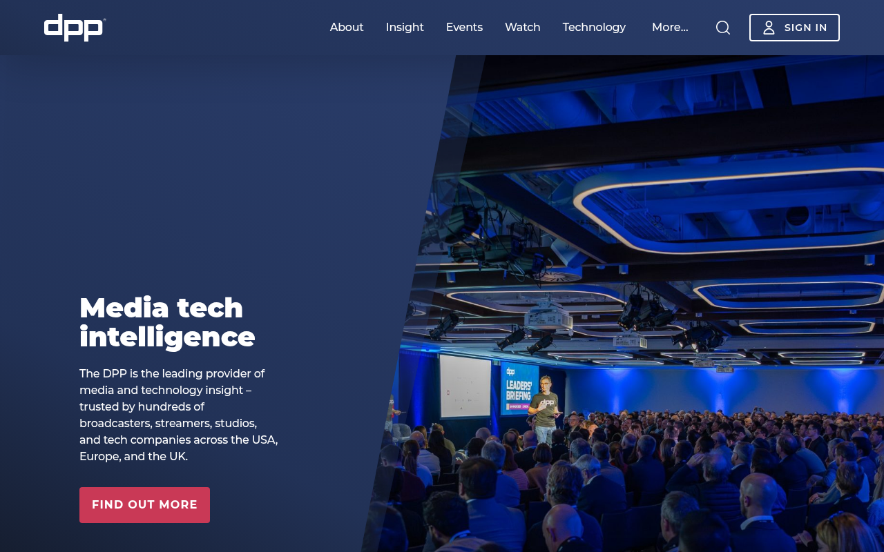 DPP homepage screenshot