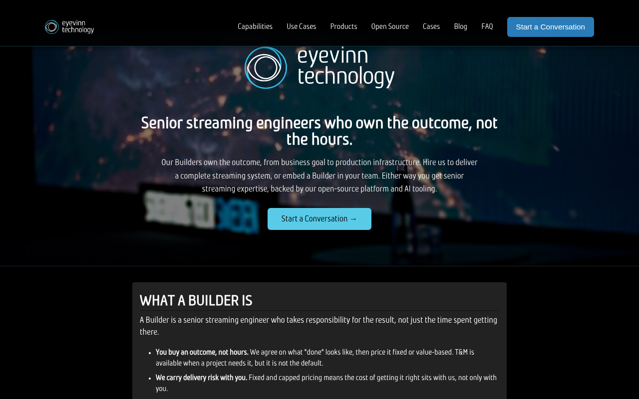 Eyevinn Technology homepage screenshot