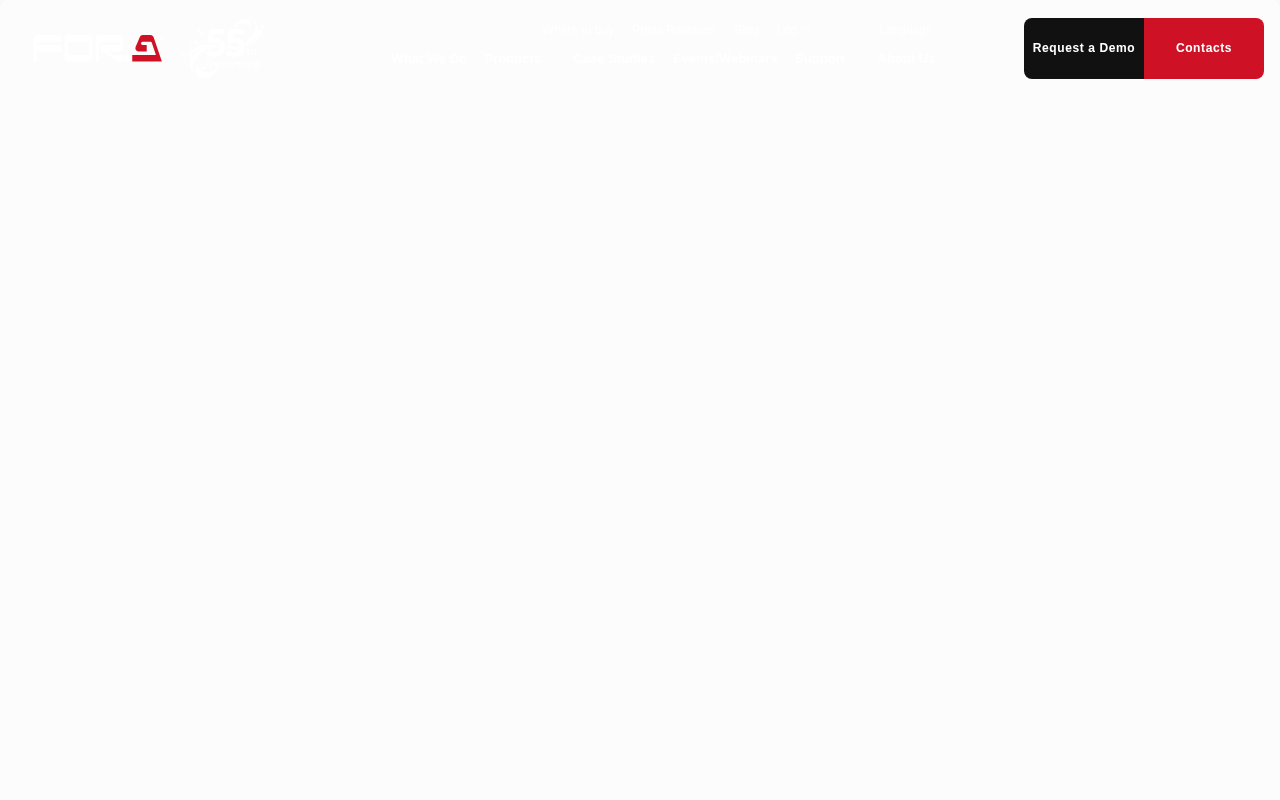 FOR-A homepage screenshot