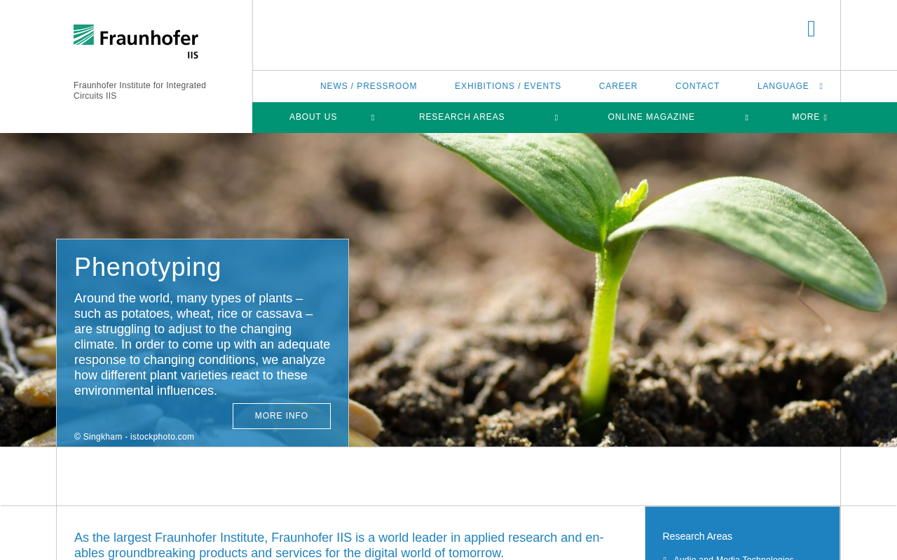 Fraunhofer IIS homepage screenshot