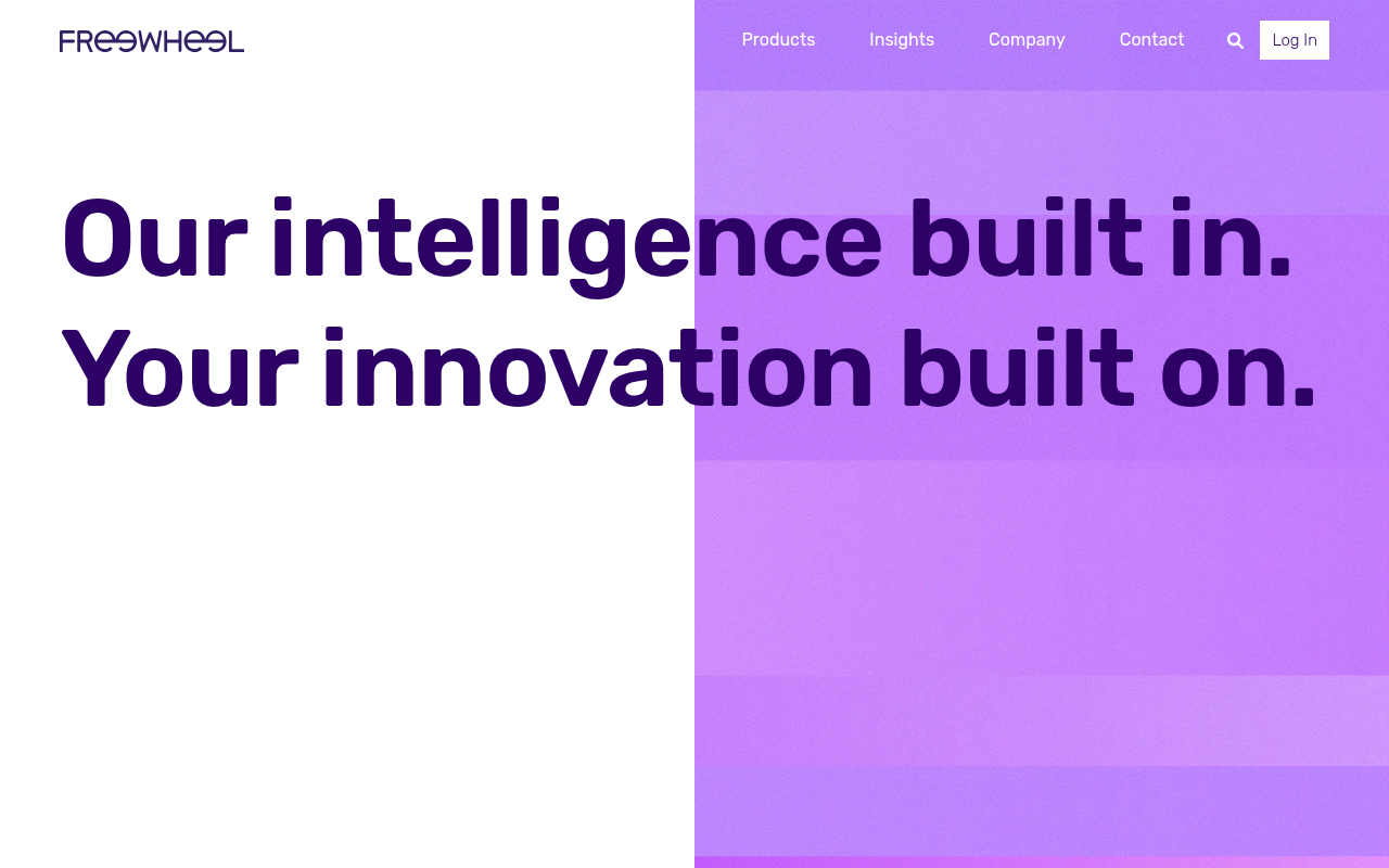 FreeWheel homepage screenshot