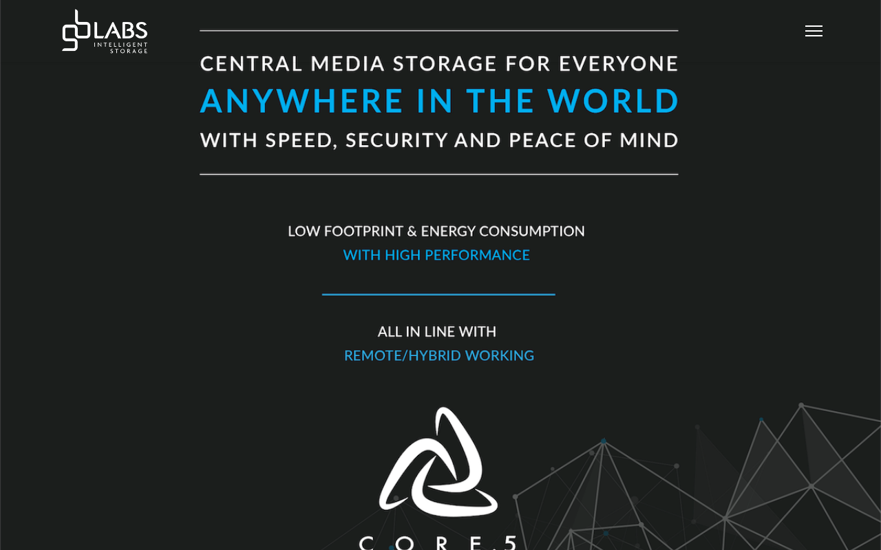 GB Labs homepage screenshot
