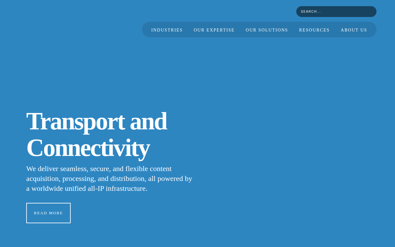 Globecast homepage screenshot