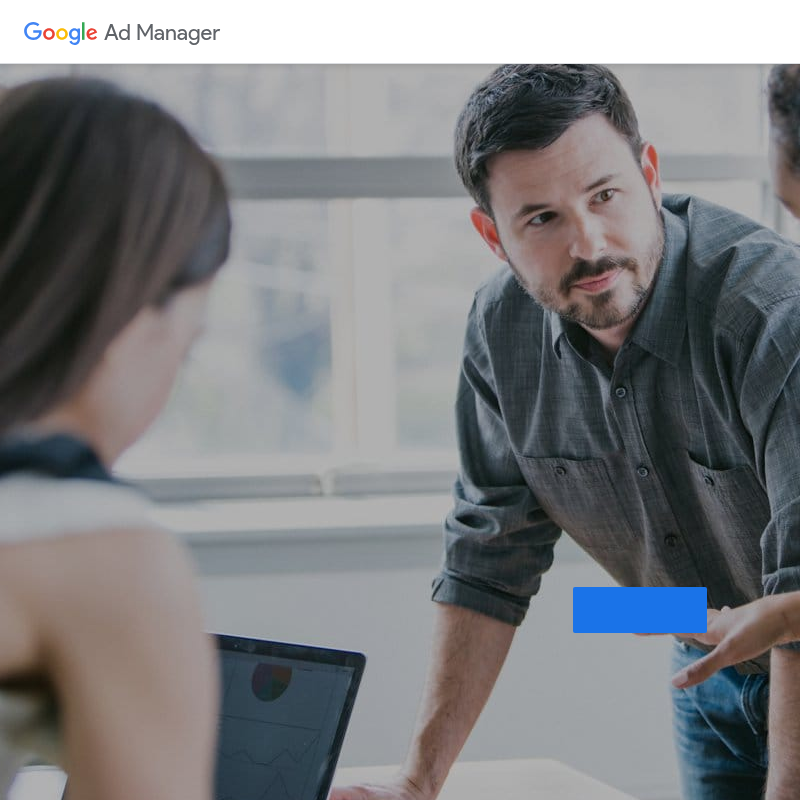 Google Ad Manager homepage screenshot
