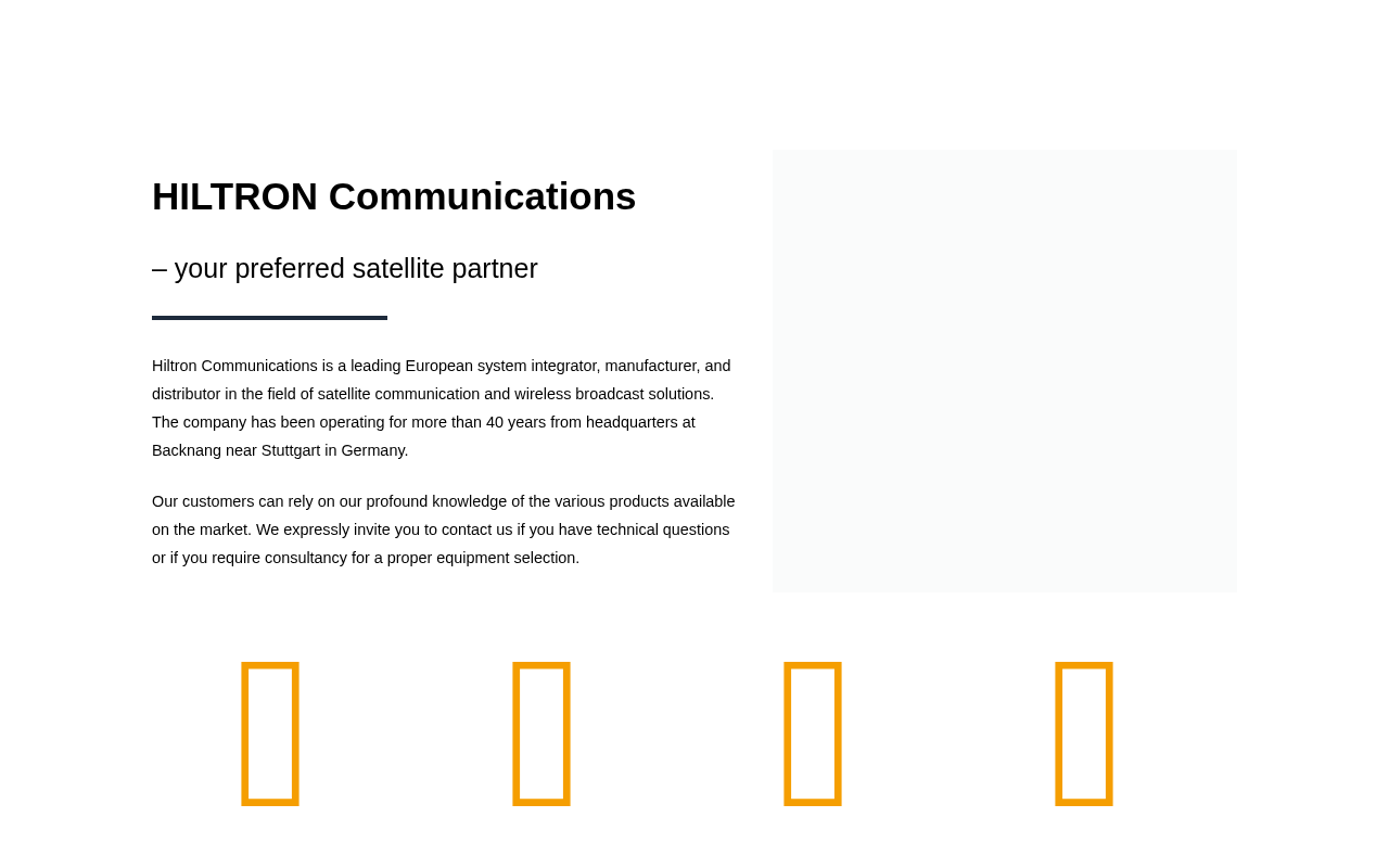 Hiltron homepage screenshot