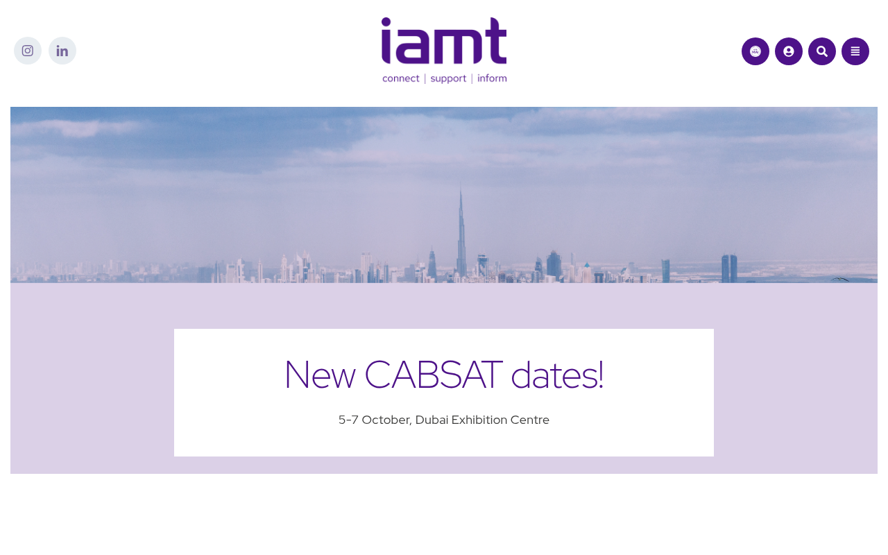 IABM homepage screenshot