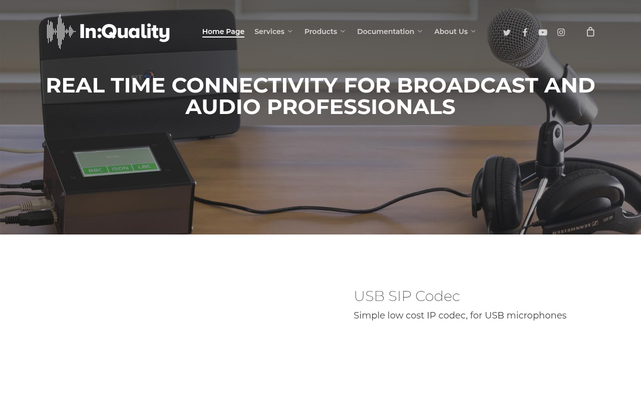 In:Quality homepage screenshot