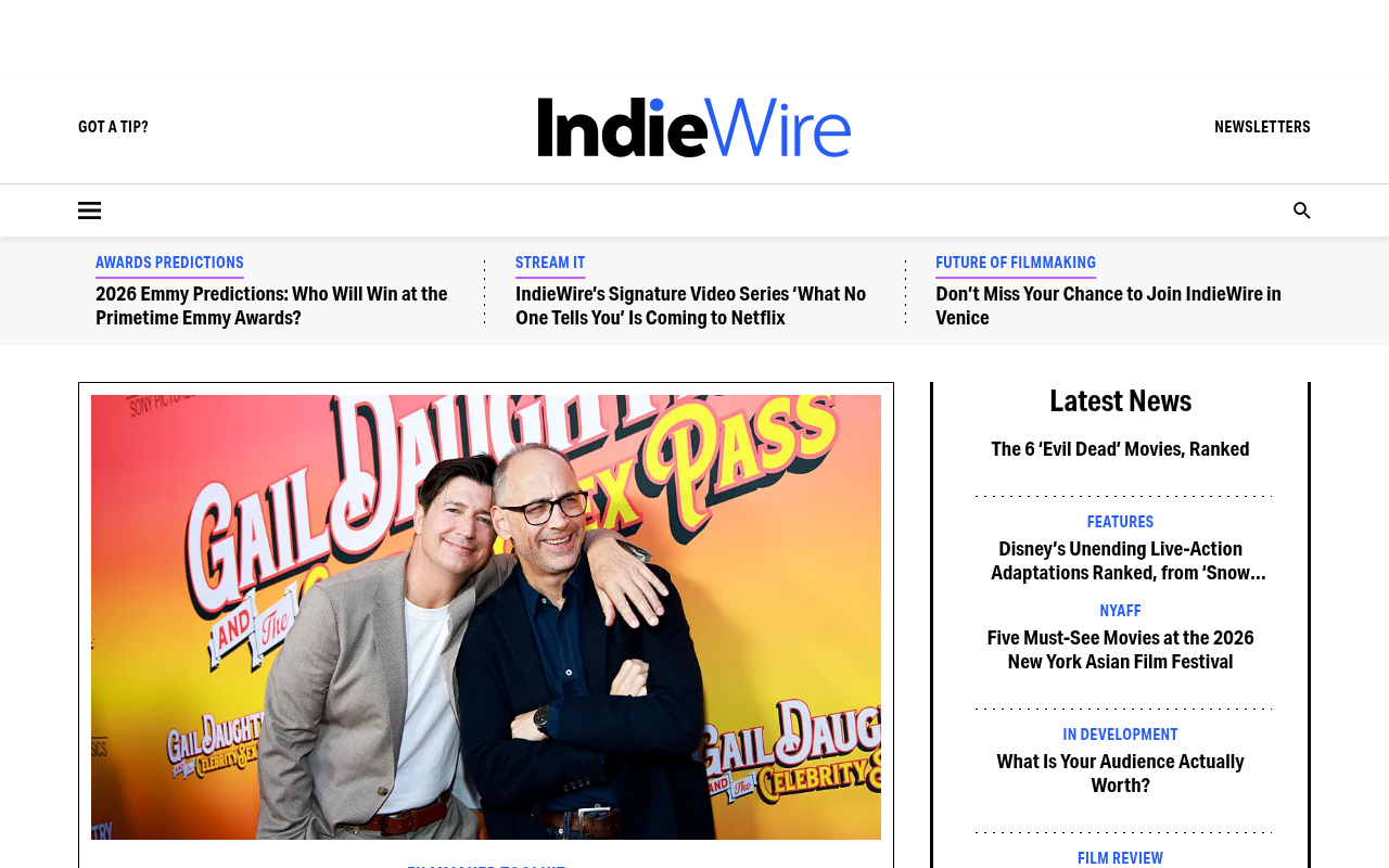 IndieWire homepage screenshot