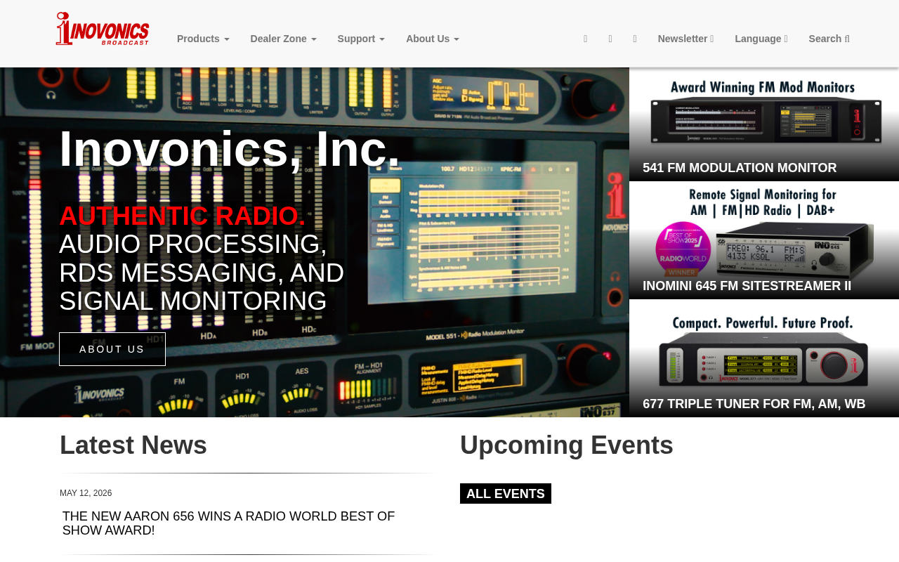 Inovonics homepage screenshot