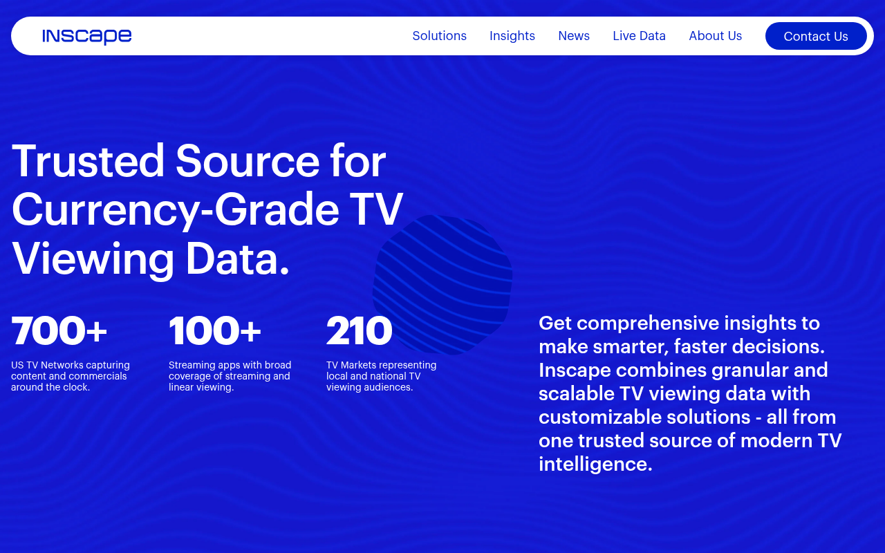 Inscape (Vizio) homepage screenshot