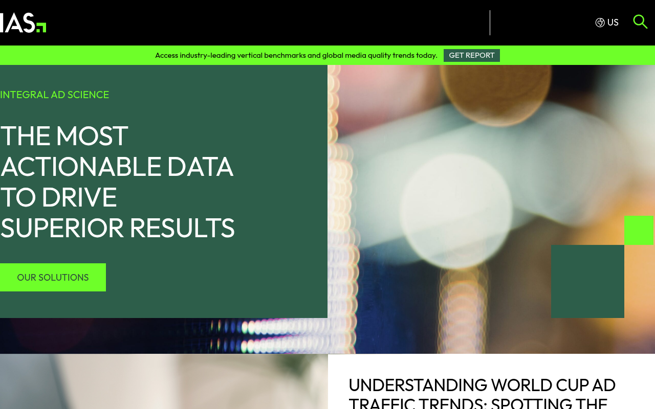 Integral Ad Science homepage screenshot