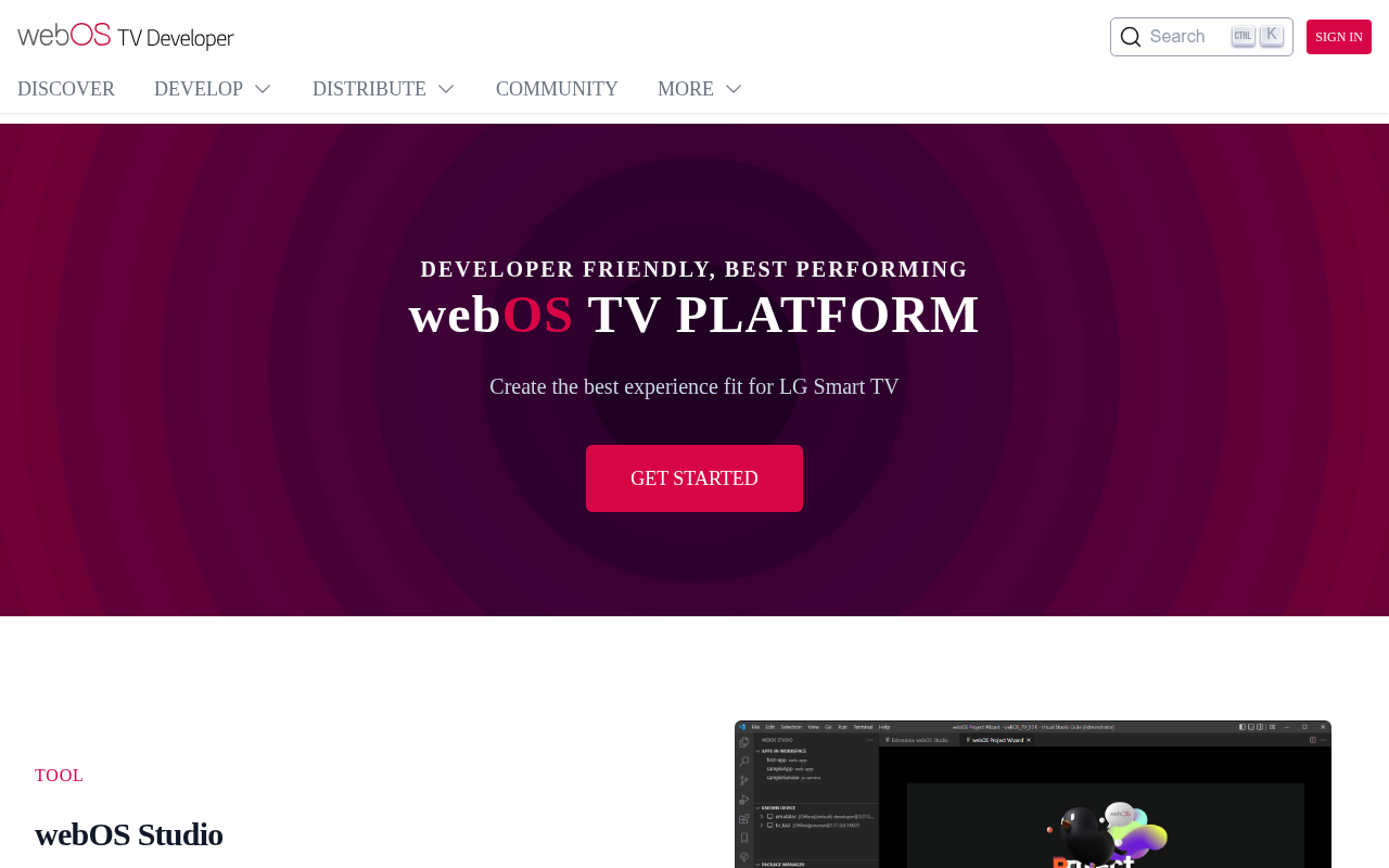 LG webOS homepage screenshot