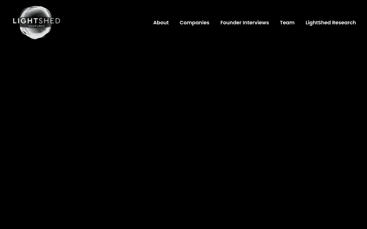 Lightshed Ventures homepage screenshot