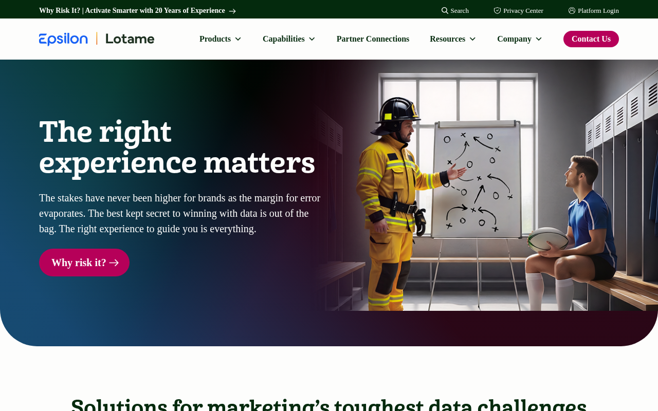 Lotame homepage screenshot
