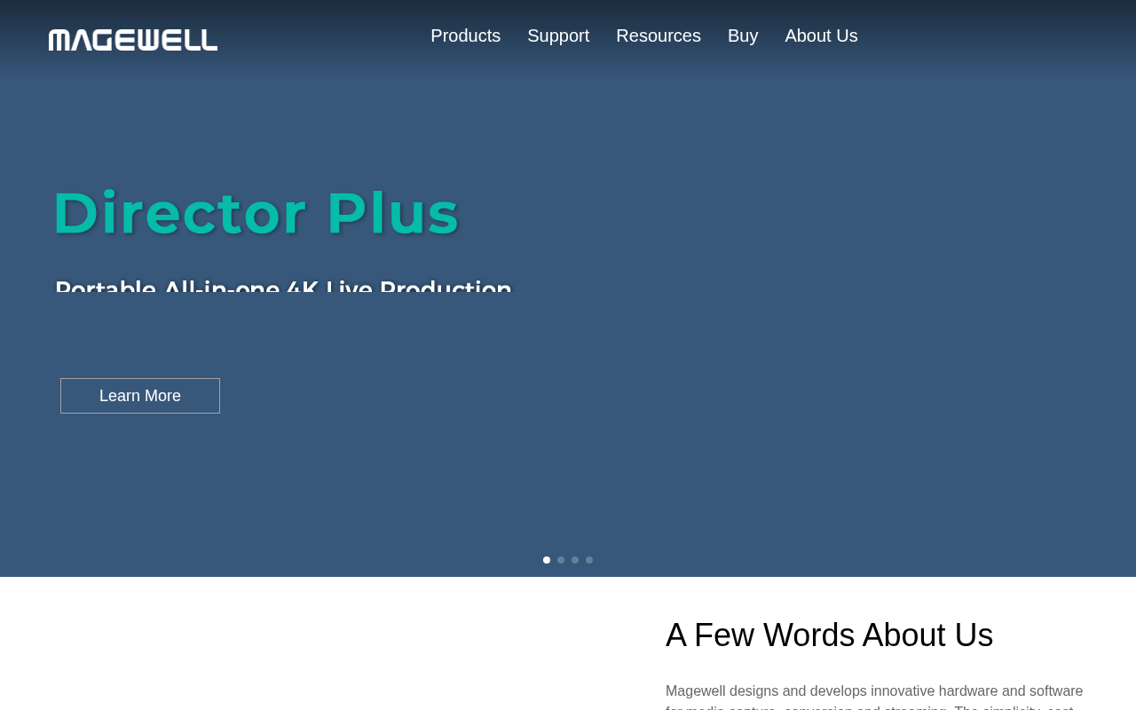 Magewell homepage screenshot