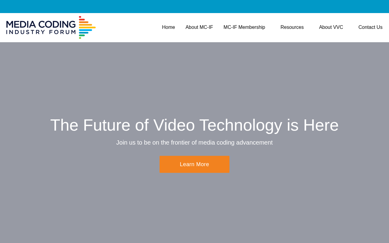 Media Coding Industry Forum homepage screenshot