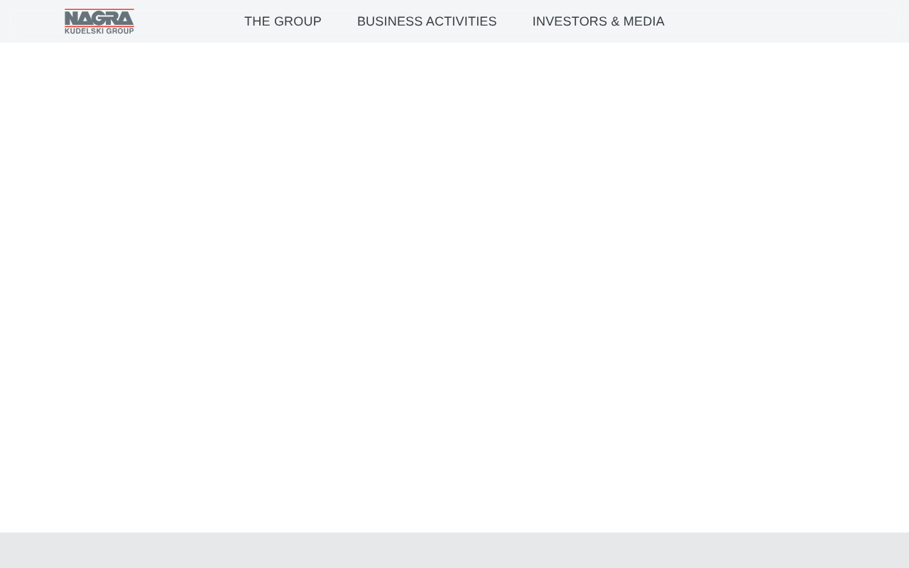 Nagra (Kudelski) homepage screenshot