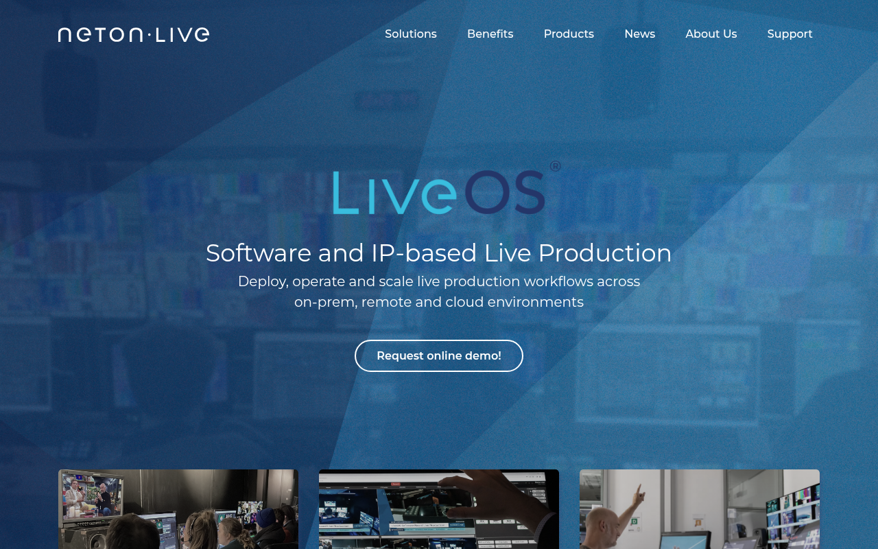 NetOn.Live homepage screenshot
