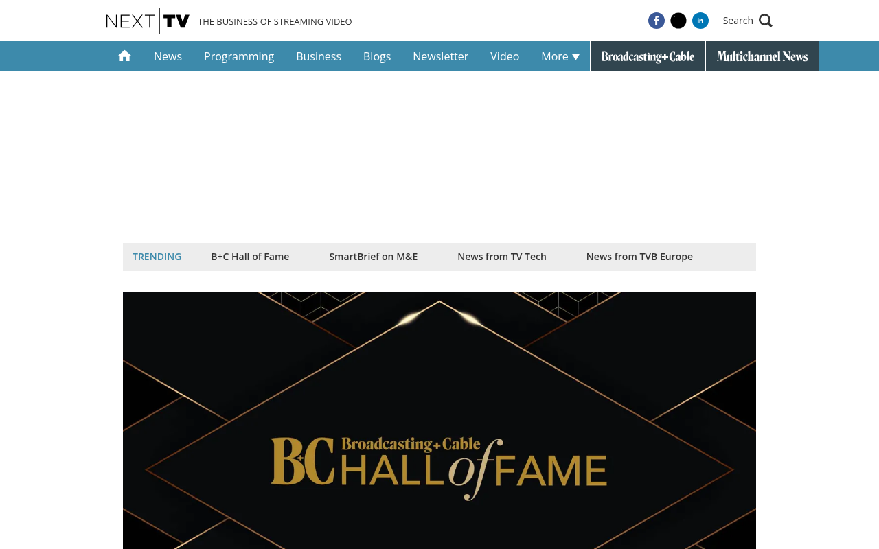 NextTV homepage screenshot